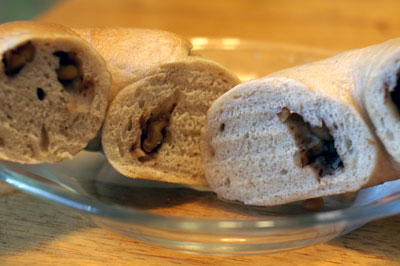 くるみベーグル断面